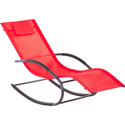 CARANO II  - Strandstoel - Rood - Staal