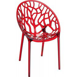 Moderne stoel GEO 60x59x80 cm Rood