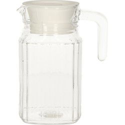 Glazen water karaf met handvat - 0,5 Liter - schenkkan - Schenkkannen