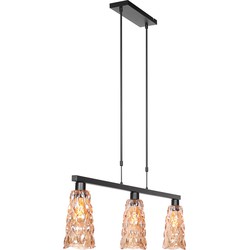 Steinhauer hanglamp Vidrio - zwart -  - 3832ZW