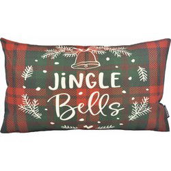 Jingle Bells Long | 30 x 50 cm | Kussenhoes | Katoen/Linnen