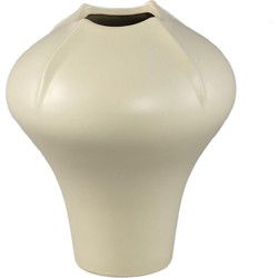PTMD Vaas Ginos - 22x22x25 cm - Keramiek - Creme