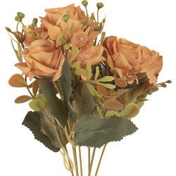 Clayre & Eef Kunstbloem 29 cm Oranje Kunststof