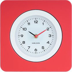 Wandklok New Vintage - Helderrood - 4.4x22x22cm