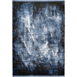 Luxury Picasso Art Elysee Vloerkleed - Laagpolig Luxe Tapijt - Soft Fluweel - Blauw- 240x330 CM