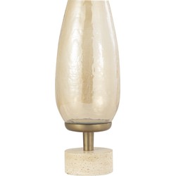 PTMD Sajeth Brass Luster Glass Stormlight On Base M