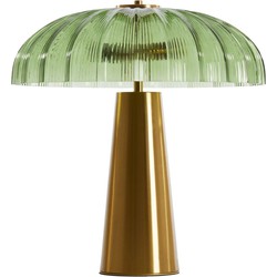 Tafellamp Fungo - Groen/Goud - Ø40cm - 2L