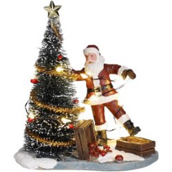 Clumsy Santa battery operated - l9,5xb6xh10cm - Luville