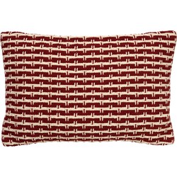 Dutch Decor DANA - Sierkussen van katoen Merlot 40x60 cm - rood - Dutch Decor