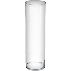 Atmosphera bloemenvaas Cilinder model - transparant - glas - H50 x D15 cm - Vazen