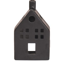 Housevitamin House Tealight Holder - Black - 12x6x19,5cm
