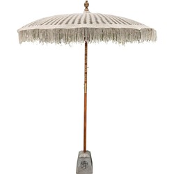 Bali parasol macrame 250 cm créme