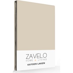 Zavelo Laken Basics Zand (Katoen)-Lits-jumeaux (240x260 cm)