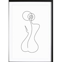 Vrouwen Lichaam Abstract Poster (70x100cm)