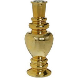 Ideas 4 Seasons vaasje Venice - glas - goud - D5.7 x H15 cm - Vazen