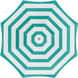 Parasol - groen/wit - gestreept - D180 cm - UV-bescherming - Parasols