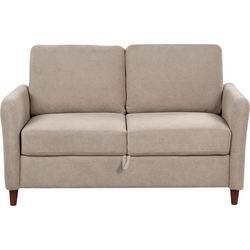 MARE - Tweezitsbank met opbergruimte - Taupe - Corduroy
