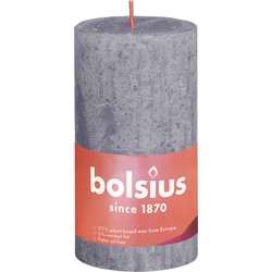Rustic Shine Blockkerze 130/68 Frosted Lavender - Bolsius