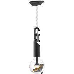 Move Me hanglamp Twist - zwart / Umbrella 3W - zwart goud