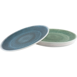 HIXA Melamine - Borden - Dinerborden - 23cm - 6 Stuks - Campingservies