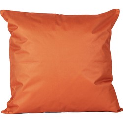 1x Bank/sier kussens voor binnen en buiten in de kleur oranje 45 x 45 cm - Sierkussens