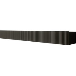 Meubella - TV-Meubel Pepinos - Mat zwart - 300 cm