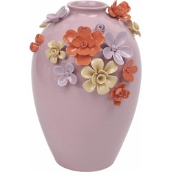 House of Nature Vaas Flowers roze 15cm