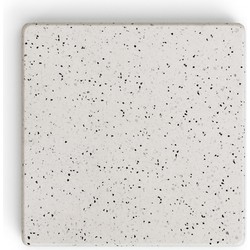 Kave Home - Saura vierkante buitentafelblad van wit terrazzo 48 x 48 cm