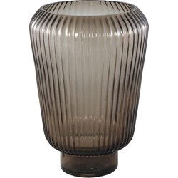 PTMD Joyca Vaas - 18x18x26 cm - Glas - Bruin