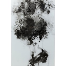 Kare Wandfoto Glass Smokey Hair 100x150cm