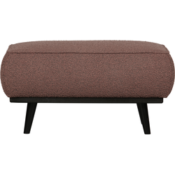 BePureHome Statement Hocker - Bouclé - Coffee - 40x80x55