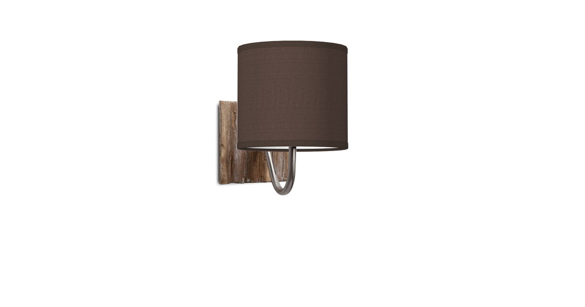 wandlamp drift bling Ø 16 cm - bruin