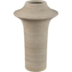 PTMD Vaas Rinder - 18x18x29 cm - Keramiek - Beige