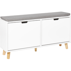Beliani MINERAL - Schoenenkast-Wit-MDF
