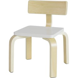 Kinderstoel - Stoel kind - Ergonomisch - Wit - 33x43x33 cm