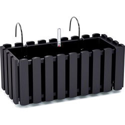 Prosperplast Plantenbak - kunststof - 38 cm - antraciet - Plantenpotten