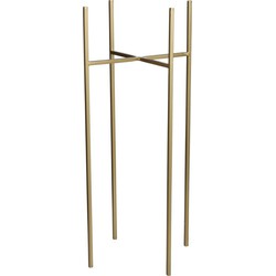Mica Decorations - bloempot plantenstandaard- goud - H55 x B24 cm - Plantenstandaarden