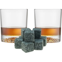 Royal Leerdam whiskyglazen - 4x stuks 290 ml - 9x whiskystenen - Whiskeyglazen