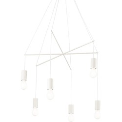 Ideal Lux - Pop - Hanglamp - Metaal - E27 - Wit