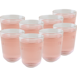 OTIX Theemok - Drinkglazen - Koffiemok - Limonade - glazen - 320ml - Set van 8