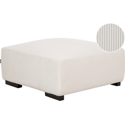 LUNGO - Ottomaan - Gebroken wit - Corduroy