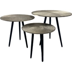 Oist Design Romee set of 3 Coffee Tables - Aluminium Champagne