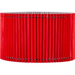 Scandinavische stijl - Gevouwen papieren Lampenkap - Rond - Rood - ø40 x 20 cm - E27 fitting - Ontworpen voor Vloerlampen en Pendellamp - Geschikt voor woonkamers en slaapkamers