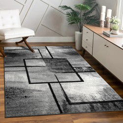 Laagpolig Modern Vloerkleed Modilia - Grijs - 80x150 cm