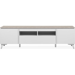 Tv-meubel 2 deuren 1 lade L177 cm - BERTRIX
