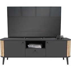 TV-meubel met 1 lade, 2 deuren en 1 nis L138 cm - PURE