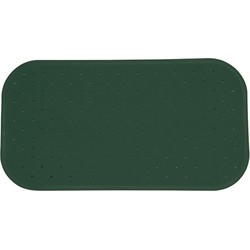 MSV Douche/bad anti-slip mat badkamer - rubber - groen - 36 x 97 cm - Badmatjes