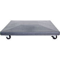 Hawaii parasolvoet - cement - 90 kg - verrijdbaar