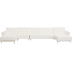 Beliani ABERDEEN - Modulaire Sofa-Wit-Kunstleer