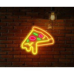 Groenovatie LED Neon Verlichting Bord "Pizza", Incl. Adapter, 70x81cm